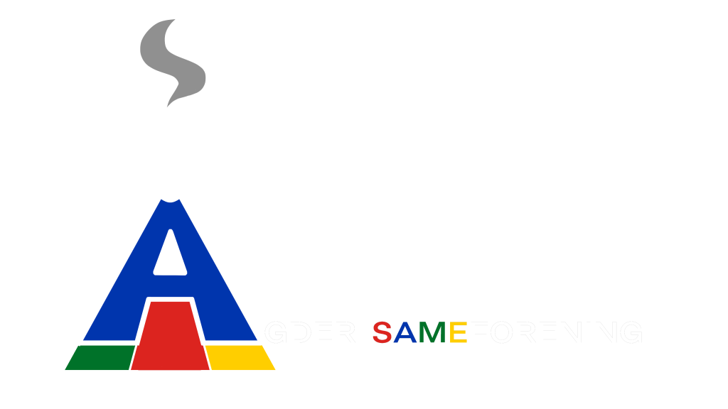 agder sameforening logo hvit omriss